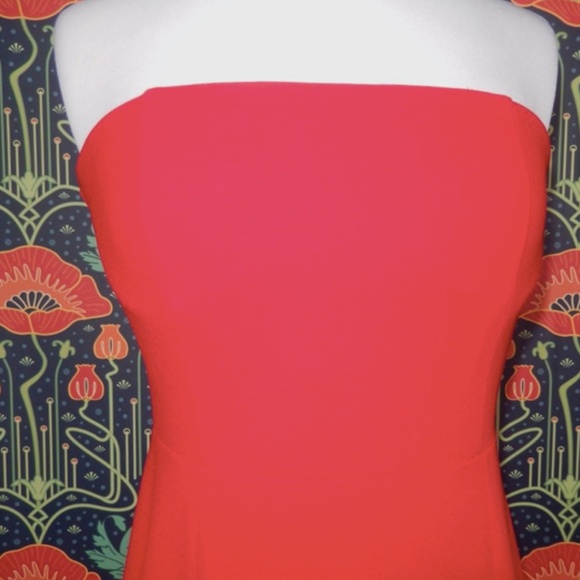 Lovers And + Friends Urgonia Red Strapless Formal Gown Dress Nwt S - Picture 5 of 7